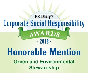 Corporate Social Responsibility Awards — Honorable Mention, Green and Environmental Stewardship