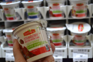 photo of strawberry yogurt