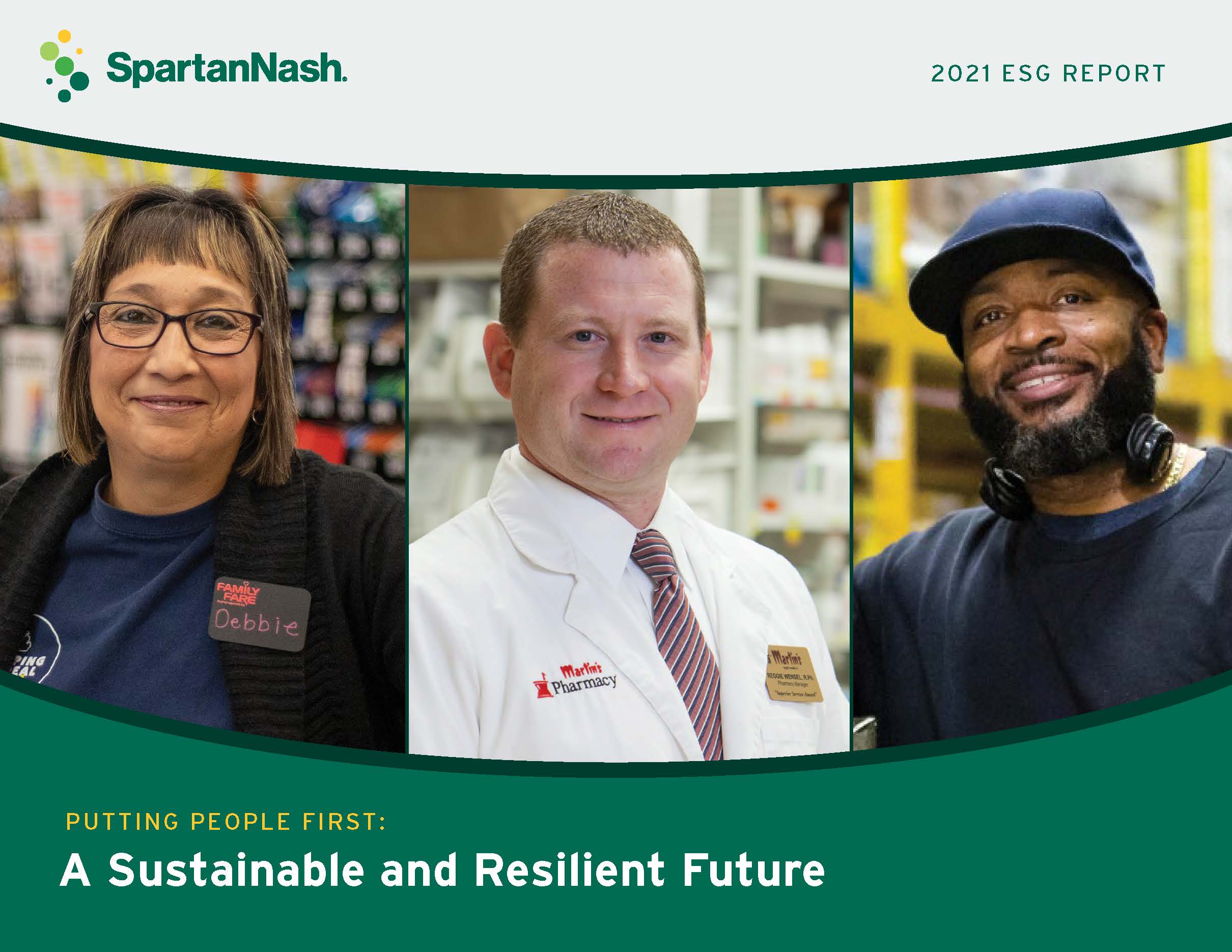 Cover of the 2021 ESG Report titled Putting People First: A Sustainable and Resilient Future