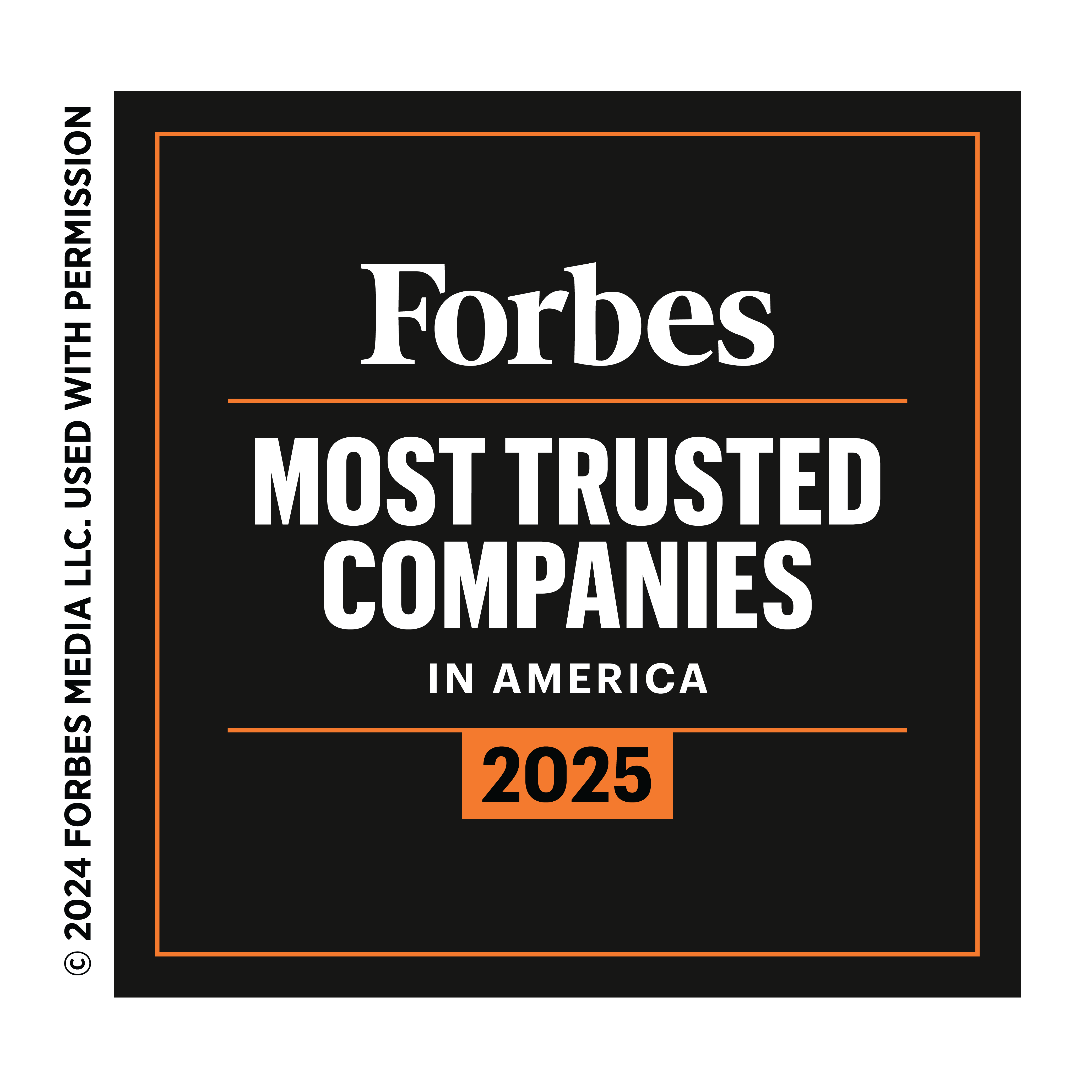 Forbes Most Trusted Companies in America 2025 | Award | logo